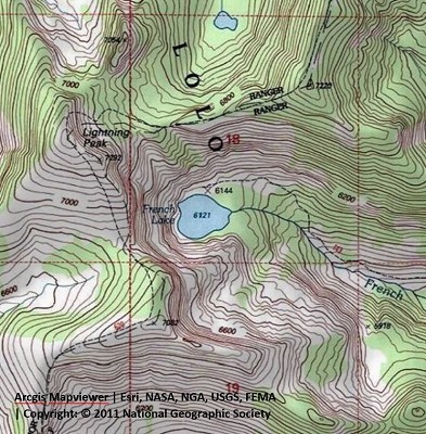 French Lake Topo