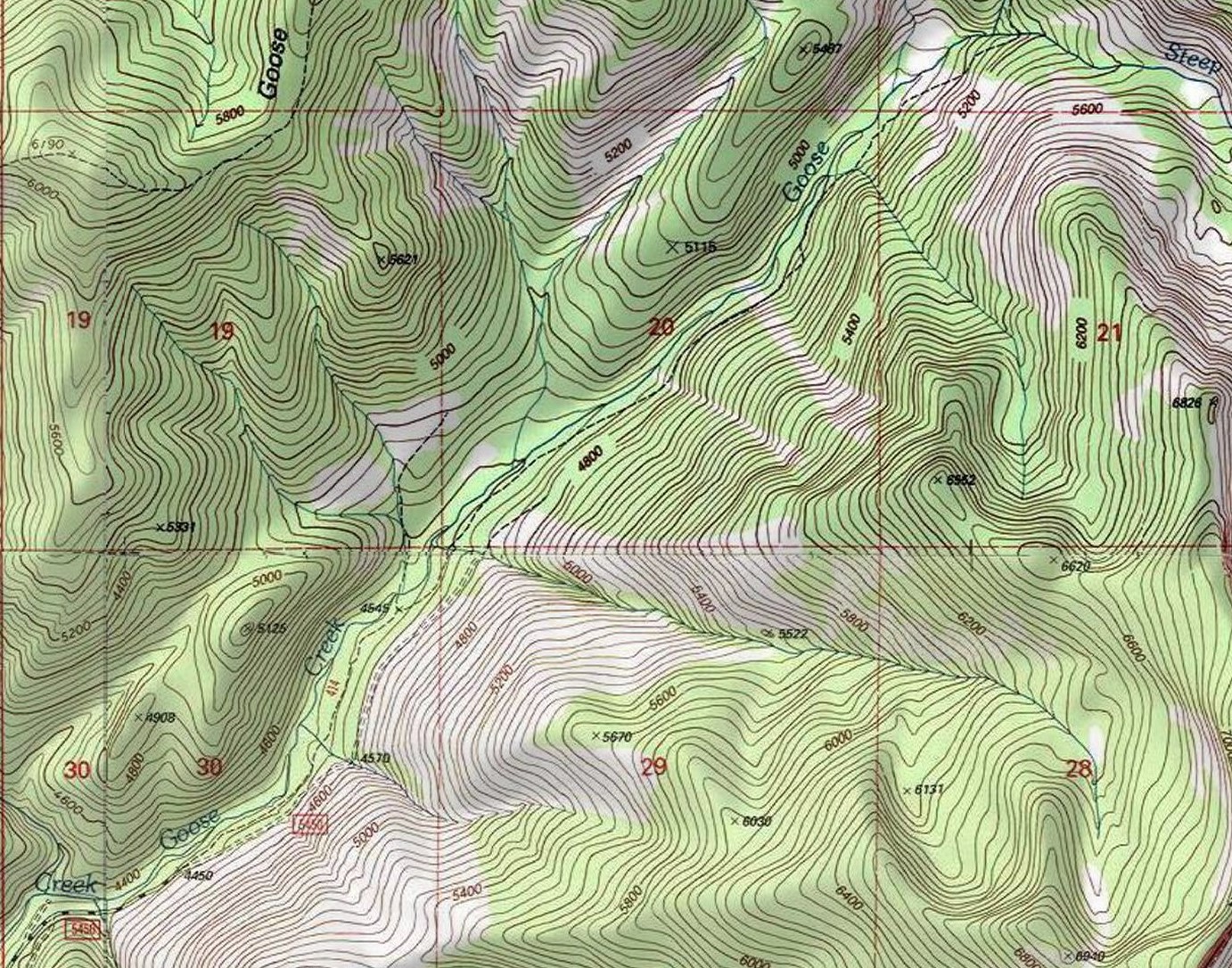 Goose Lake Topo1