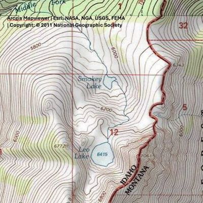 Smokey Lake Topo