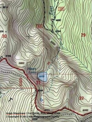Heart Lake Topo
