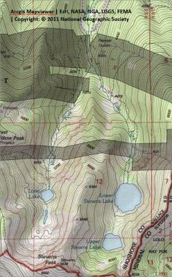 Lone Lake Topo