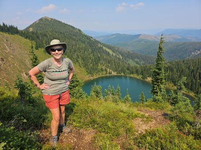 Kathy Above Upper Oregon Lake
