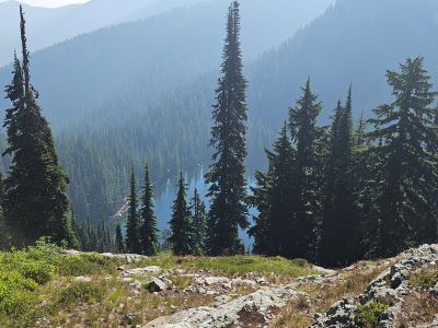 Square Lake from Traverse Trail