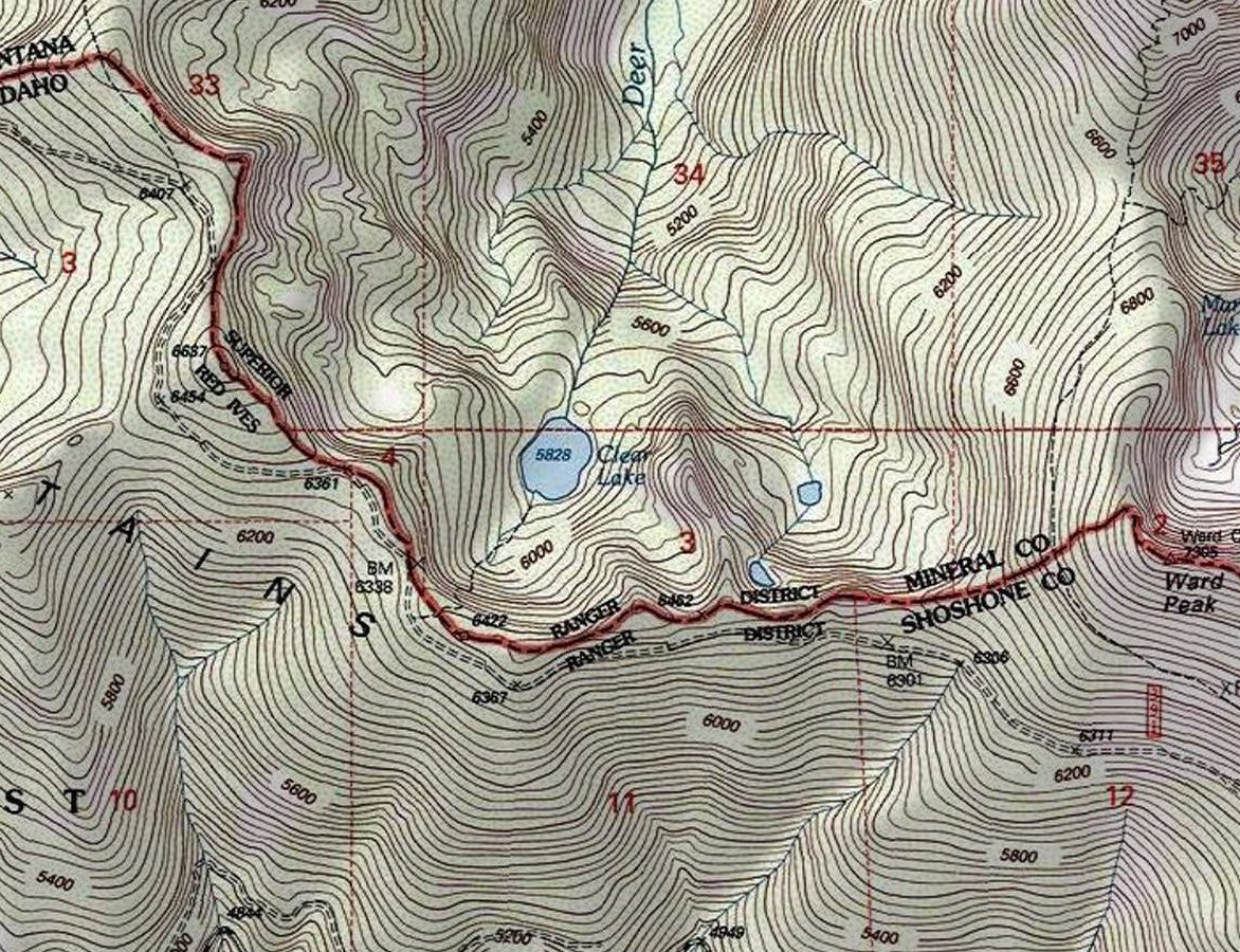 Clear Lake Topo