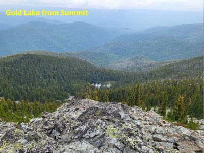 Gold Lake from Summit