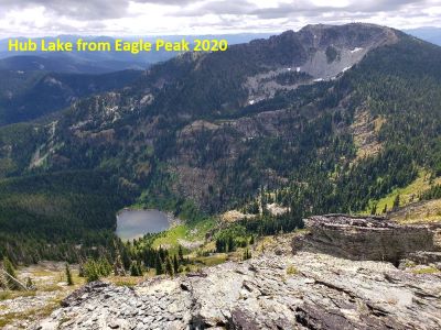Hub Lake from Eagle Peak 2020