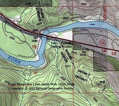 Ferry Landing Trailhead Topo