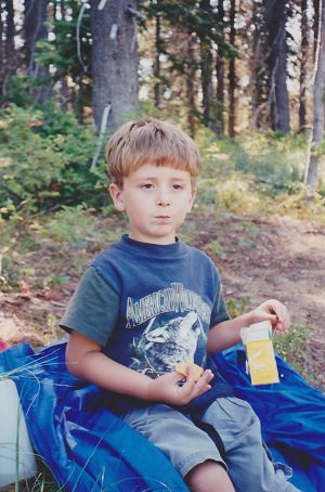 Colter on Trail 1998