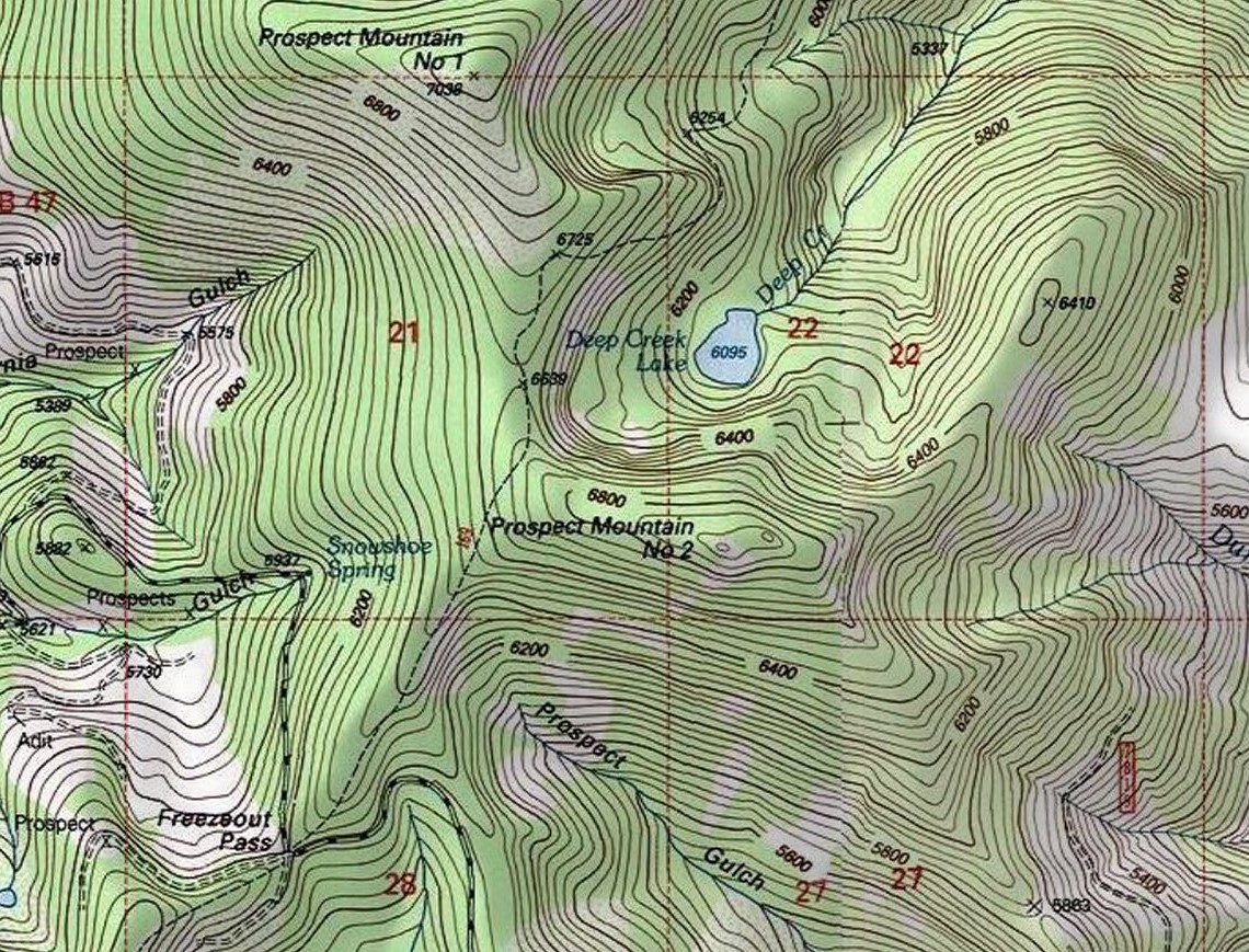 Deep Creek Lake Topo