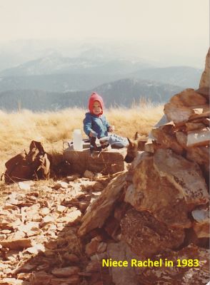 Rachel on summit 1983