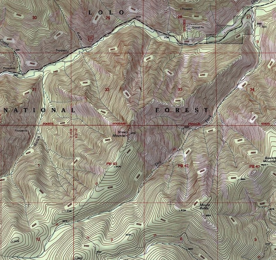 Sheep Mountain Topo