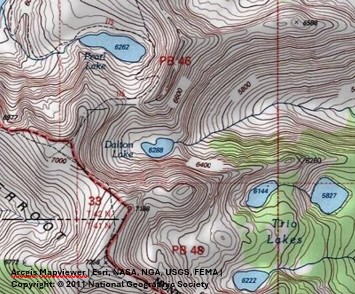Dalton Lake Topo