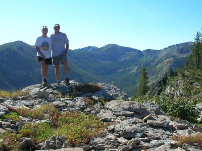Kathy & I at Cache Creek Overlook